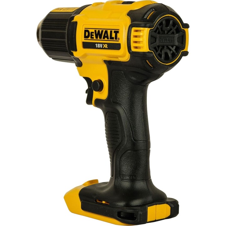 DEWALT DCE530N-XJ - Pistola ad aria calda 18V XR, 290-530 °C, 2 impostazioni di temperatura, luce LED