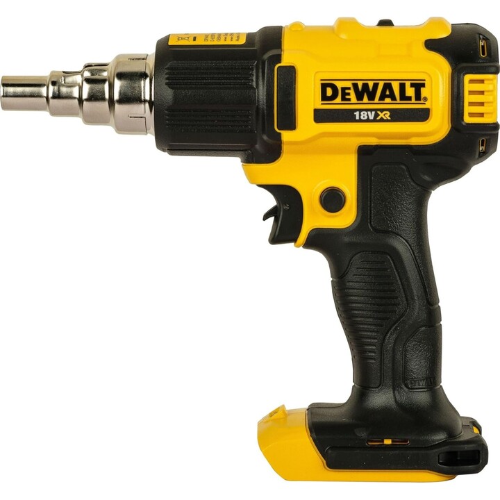 DEWALT DCE530N-XJ - Pistolet à air chaud 18V XR, 290-530 °C, 2 niveaux de température, éclairage LED