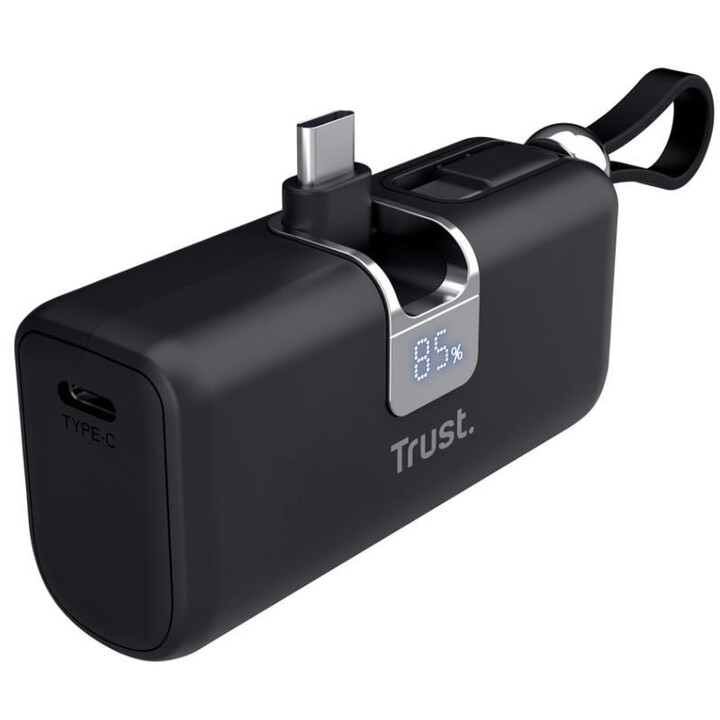 Batterie externe 5000 mAh Trust Pacto 26104/ 18 W/ Noir