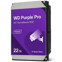 Disco rigido Western Digital WD Purple Pro Surveillance da 22 TB/3,5"/SATA III/512 MB