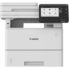 Stampante multifunzione laser monocromatica Canon i-SENSYS MF563DW con Wi-Fi, fax, fronte/retro e colore bianco.