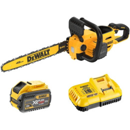 Motosega da 45 cm + batteria Flexvolt 9Ah + caricatore Dewalt DCMCS574X1