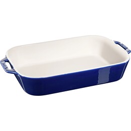 Bandeja rectangular de cerámica Staub - 4,5 litros, azul