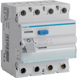 CDA425J 25A/ 30MA/A DIFFERENZIALSCHUTZSCHALTER 25A 4P 4M 30MA A 6KA