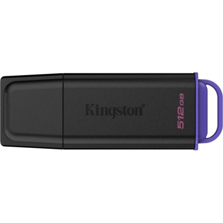 Pen Drive Unidad flash Kingston DataTraveler Exodia 512GB USB 3.2 Gen 1 negra y violeta