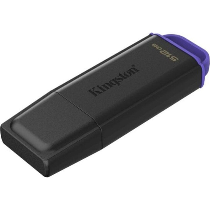 Pen Drive Unidad flash Kingston DataTraveler Exodia 512GB USB 3.2 Gen 1 negra y violeta