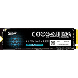 Silicon Power - 128GB NVMe M.2 PCIe Gen3x4 2280 SSD (SP128GBP34A60M28)