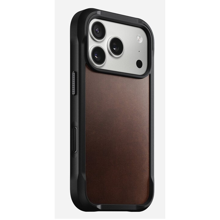 Capa de couro resistente Nomad para celular de 16 cm (6,3"), marrom