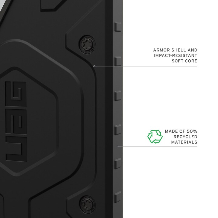Capa para celular Urban Armor Gear Pathfinder de 17,5 cm (6,9") preta
