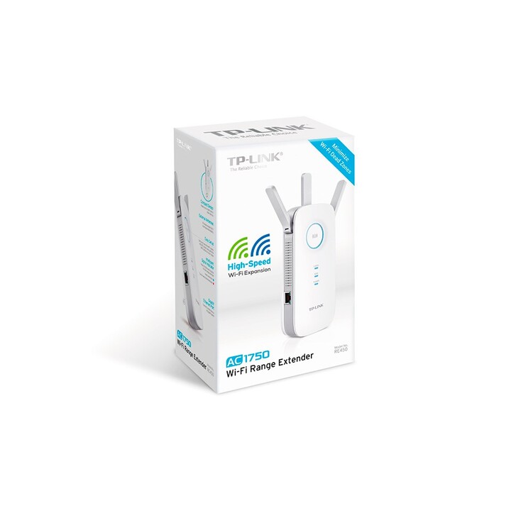 TP-Link RE450 Network Extender Network Transmitter White 10, 100, 1000 Mbit/s