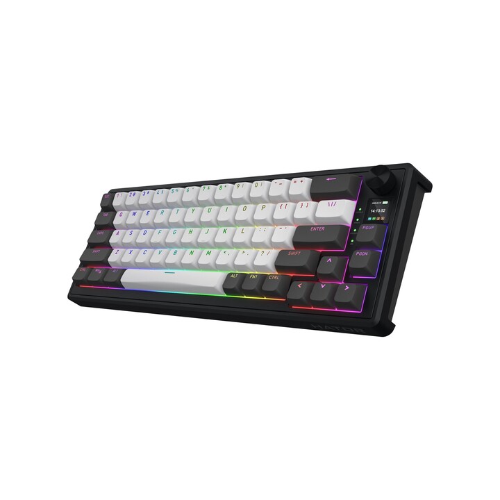 Tastiera da gioco wireless HATOR Skyfall Pro 65 USB + RF Wireless + Bluetooth QWERTY US Inglese Nero, Grigio