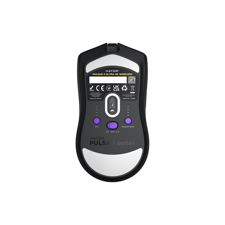 HATOR Pulsar 3 ULTRA 4K Wireless Gaming Mouse Right Hand RF Wireless + Bluetooth + USB Type-A Optical 30000 DPI