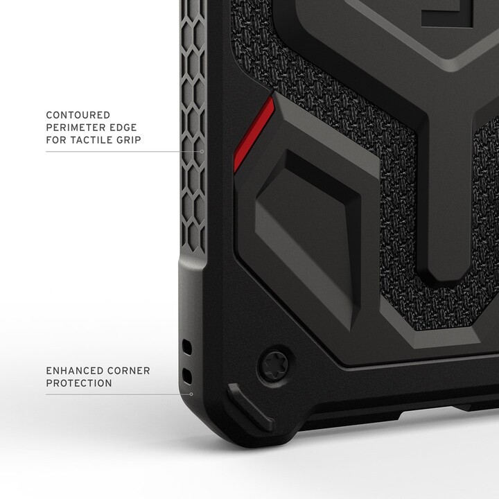 Custodia per cellulare Urban Armor Gear Monarch Pro in Kevlar da 17,5 cm (6,9"), nera.