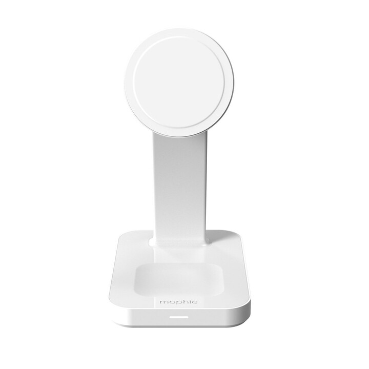 mophie Snap+ Supporto di ricarica wireless 3 in 1 per cuffie, smartphone, smartwatch, bianco Caricabatterie wireless USB