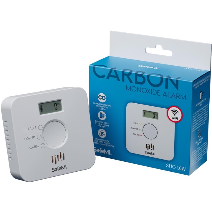 Rilevatore di fumo SAFEMI - WiFi - Garanzia di 3 anni SHC-10W