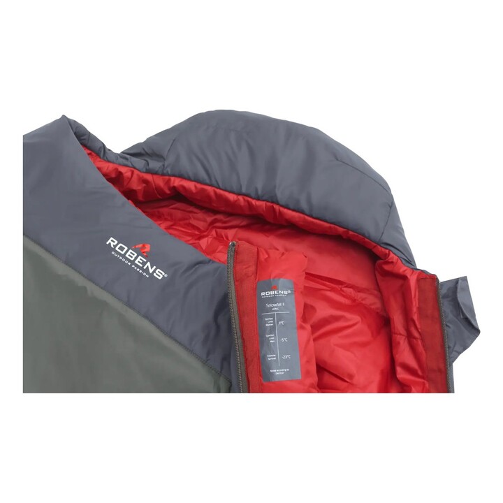 Robens Snowfall II Adulte Sac de couchage demi-rectangulaire Nylon, Polyester Vert