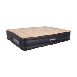Large and tall AVENLI inflatable mattress with built-in pump 203x157x47