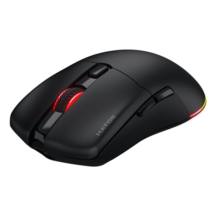 HTM630 HATOR Pulsar 3 Wireless Gaming Mouse Ambidextrous RF Wireless + Bluetooth + USB Type-C Optical 12000 DPI
