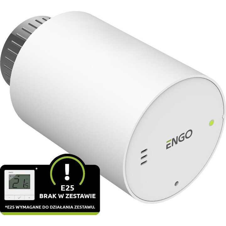 Cabeça de radiador sem fio ENGO Controls ETRV-M30, branca
