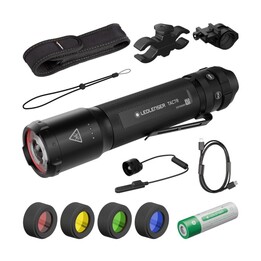 Kit da caccia Ledlenser TAC7R con custodia nera