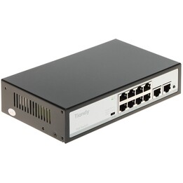 Especificações do Switch PoE TC-P3S010: F/0820/AT/90 8 Portas TIANDY
