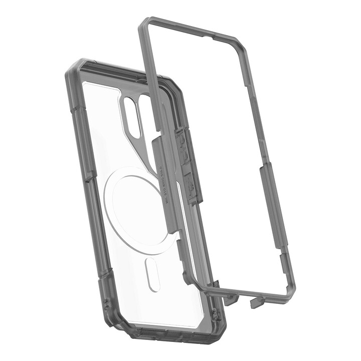 Capa para celular Urban Armor Gear Trooper, 17,5 cm (6,9"), transparente, cinza