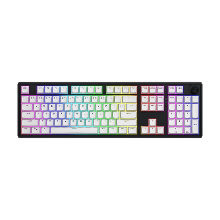 HATOR Skyfall Wireless 100 Gaming Keyboard USB + RF Wireless + Bluetooth QWERTY US English Black, White