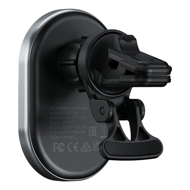 Satechi ST-Q2CCM cargador de dispositivo móvil Smartphone Negro, Gris Encendedor de cigarrillos Cargador inalámbrico Carga rápid