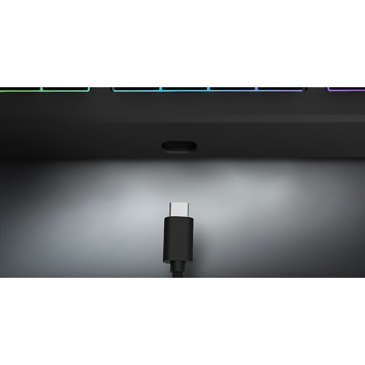 Tastiera da gioco wireless HATOR Rockfall 3 TKL USB + RF Wireless + Bluetooth QWERTY layout internazionale USA nera