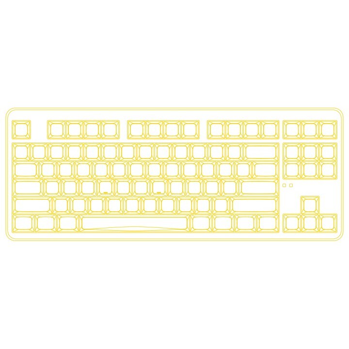 HATOR Rockfall 3 TKL Wireless clavier Gaming USB + RF Wireless + Bluetooth QWERTY US International Noir
