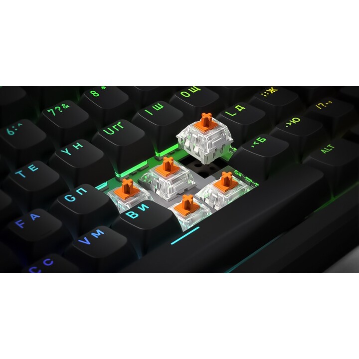 HATOR Rockfall 3 TKL Wireless clavier Gaming USB + RF Wireless + Bluetooth QWERTY US International Noir
