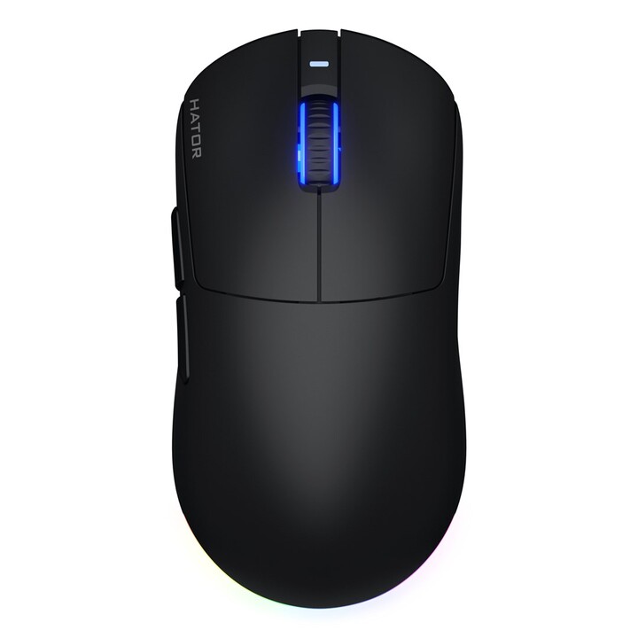 Mouse da gioco wireless HATOR Quasar 3, ambidestro, RF wireless + Bluetooth + USB Type-A, ottico, 12000 DPI