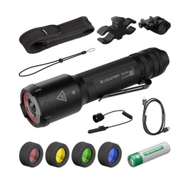 Kit da caccia Ledlenser TAC6R con custodia nera