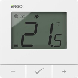 Termostato, a pilas, blanco, ZigBee/868MHz, de superficie
