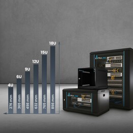 Extralink LITE 12U 530X400 ARMARIO RACK DE PARED NEGRO Estante montado en suelo/pared/independiente Negro