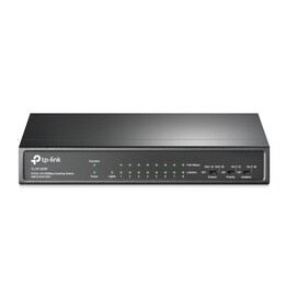 TP-Link TL-SF1009P Unmanaged Fast Ethernet (10/100) Power over Ethernet (PoE) Switch, Black