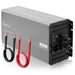 Convertitore di tensione a onda sinusoidale pura Qoltec | Da 12V a 230V | 4000/8000W | USB | Compatibile con batterie LiFePO4 GE