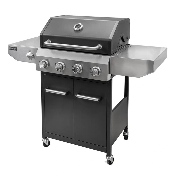PARRILLA DE GAS DE 900 W CON 4 QUEMADORES