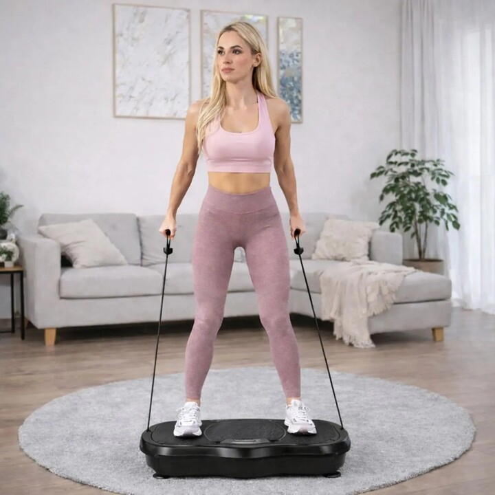 Extralink Moonwalk Spin Move vibration platform for fitness exercises, 200 W, black.