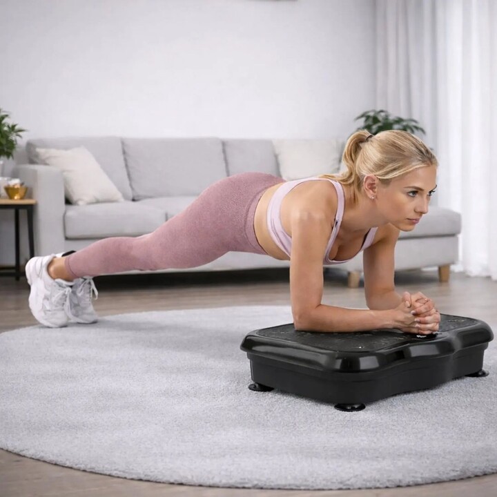 Extralink Moonwalk Spin Move vibration platform for fitness exercises, 200 W, black.