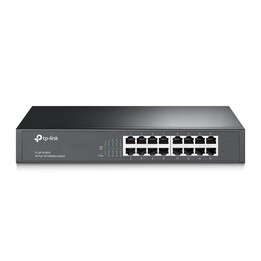 Switch Fast Ethernet non gestito TP-Link TL-SF1016DS (10/100) 1U nero