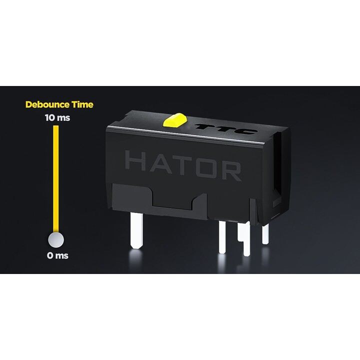 HATOR Quasar 3S Ultimate 8K Wireless Gaming Mouse Right Hand RF Wireless + Bluetooth + USB Type-C Optical 30000 DPI