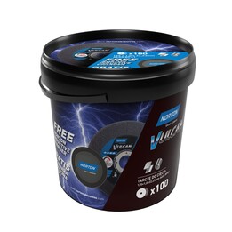 NORTON DISC.VULCAN 125 x 1.0 BUCKET + INDUCTIVE CHARGER 100 units. METAL/STAINLESS STEEL