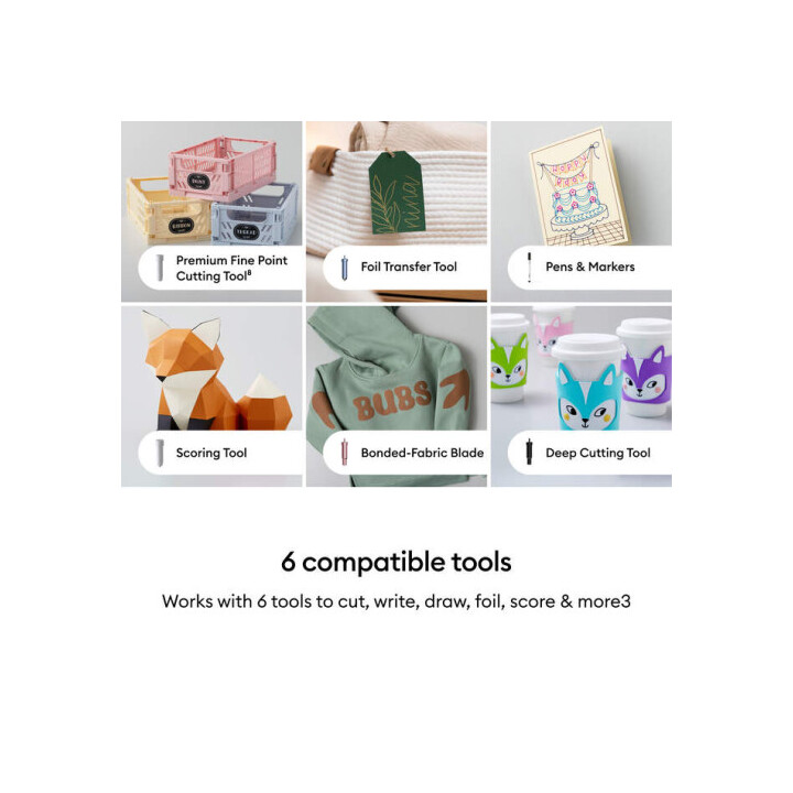 Pacote Cricut Explore 5 Essentials na cor Taupe