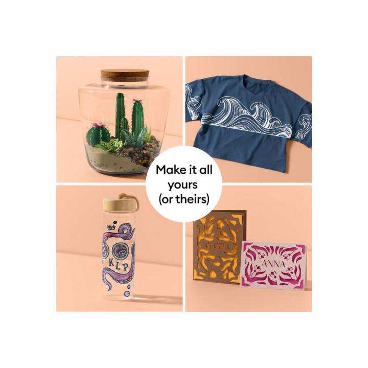 Pacote Cricut Explore 5 Essentials na cor Taupe
