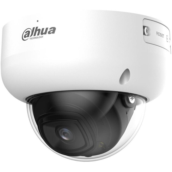 Dahua IPC-HDBW5459R-ASE-IL-0280B Caméra dôme réseau à focale fixe, 4MP, LED chaudes et IR WizMind