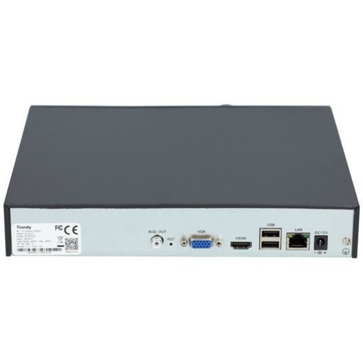 Tiandy TC - R3110 I / B / V4.0 10 - Canal H.265 NVR 1 - HDD 4K de salida grabadora de vídeo en red