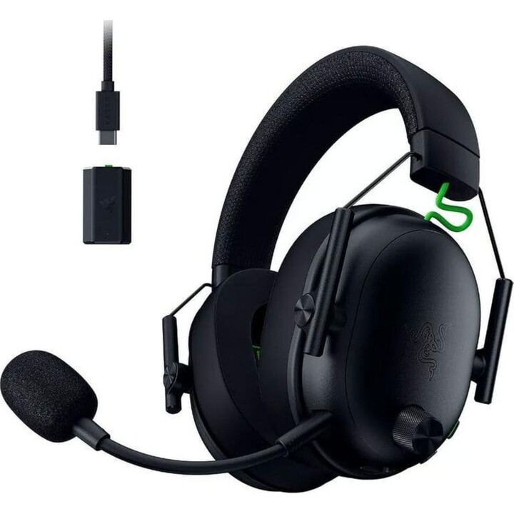 Razer BlackShark V3 Cuffie da gioco Bluetooth wireless e cablate con audio spaziale THX - Nero