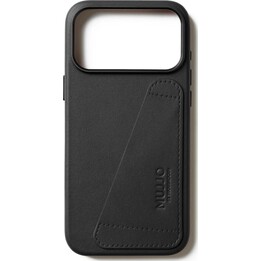 Mujjo - Custodia a portafoglio in pelle per iPhone 17 Pro Max - Nero