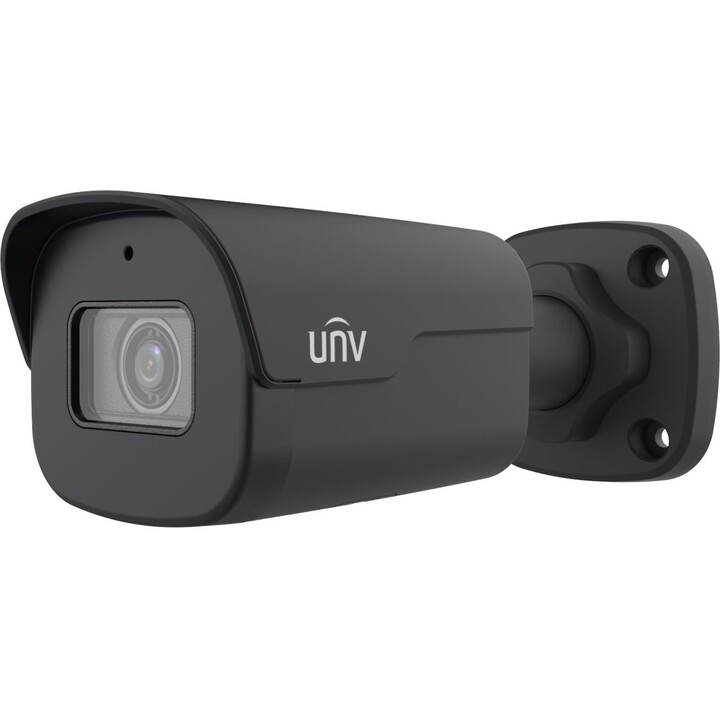 Uniview 5MP LightHunter 2.8mm Lente Fija PoE H.265 IP67 IK10 IR 30m Cámara de Red Negra
